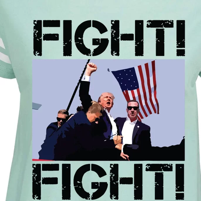 Trump Fight Trump Fighting Enza Ladies Jersey Football T-Shirt