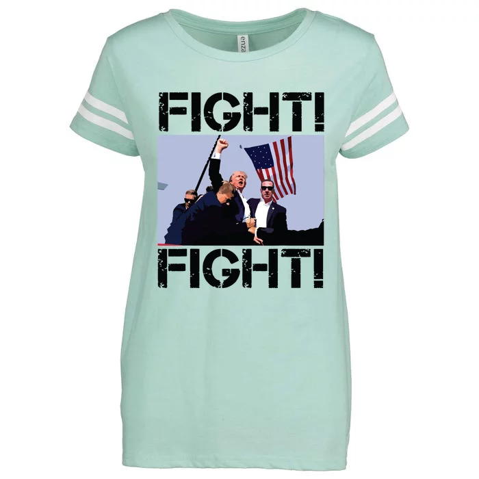 Trump Fight Trump Fighting Enza Ladies Jersey Football T-Shirt