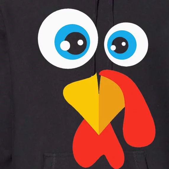 Thanksgivingturkey Face Premium Hoodie