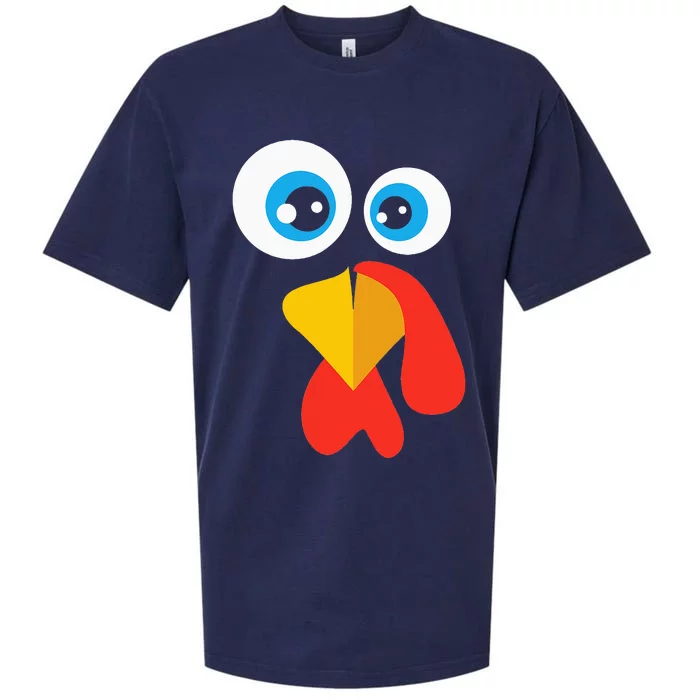 Thanksgivingturkey Face Sueded Cloud Jersey T-Shirt