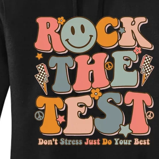 Testing For Teachers Test Day Teacher Rock The Test Women's Pullover Hoodie