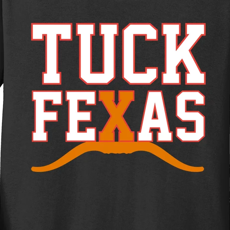 Tuck Fexas Texas Kids Long Sleeve Shirt