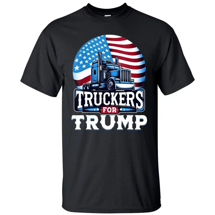 Truckers For Trump Tall T-Shirt