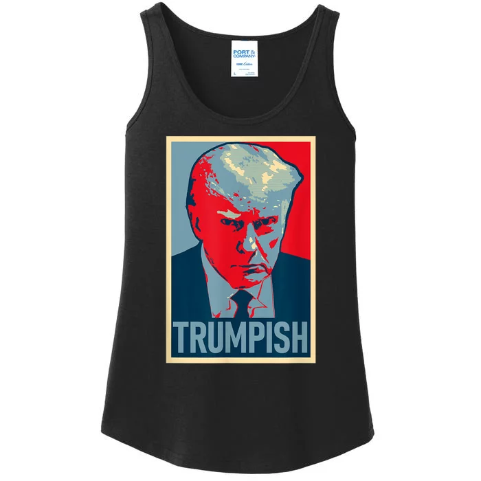 TRUMPISH Funny Trump Mug Shot Hope Ladies Essential Tank