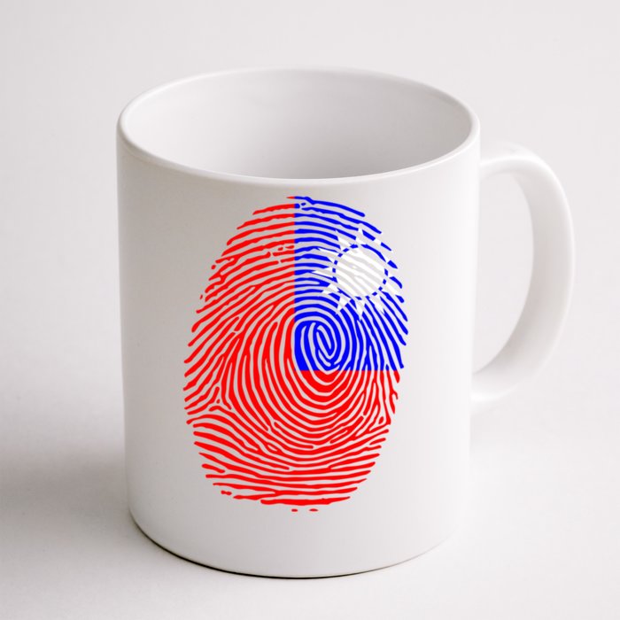 Taiwanese Flag Taiwan Fingerprint Gift Front & Back Coffee Mug