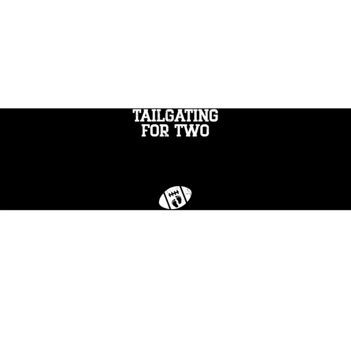 Tailgating For Two Football Thanksgiving Pregnancy Reveal Bumper Sticker