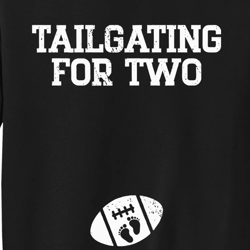 Tailgating For Two Football Thanksgiving Pregnancy Reveal Tall Sweatshirt