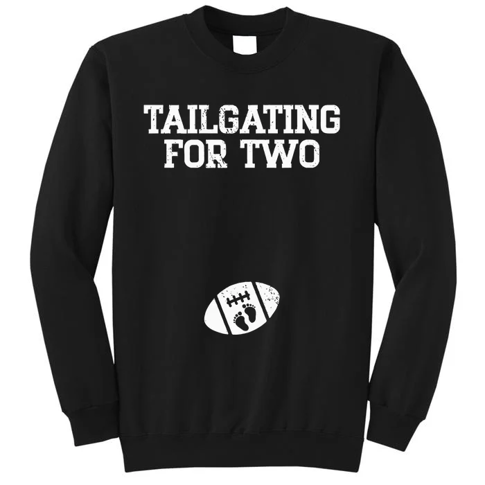 Tailgating For Two Football Thanksgiving Pregnancy Reveal Tall Sweatshirt