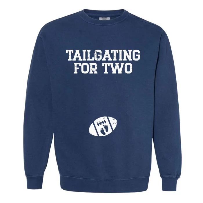 Tailgating For Two Football Thanksgiving Pregnancy Reveal Garment-Dyed Sweatshirt