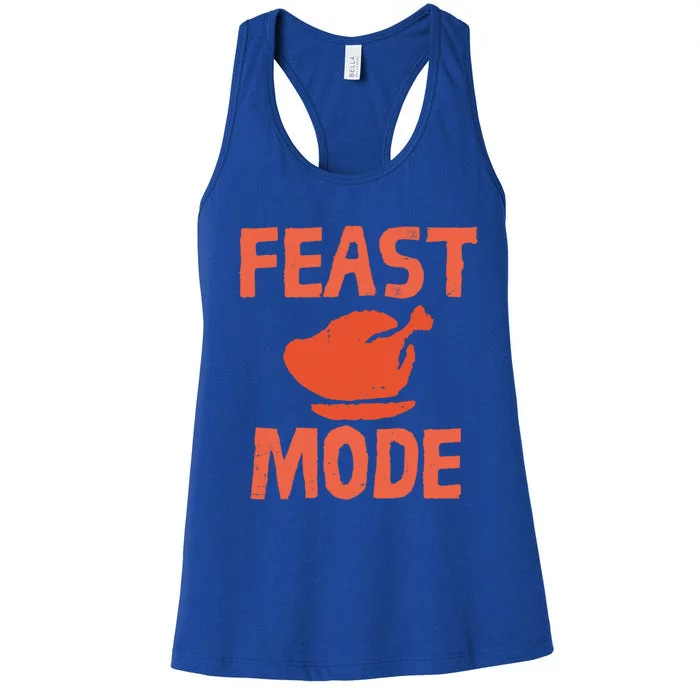 Thanksgiving Feast Turkey Mode Halloween Gift Women's Racerback Tank