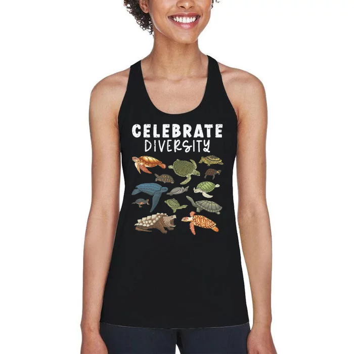 Turtle Funny Turtle Lover Reptile Lover Women's Racerback Tank