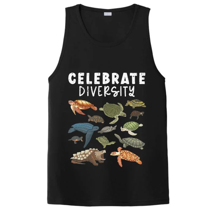 Turtle Funny Turtle Lover Reptile Lover Performance Tank