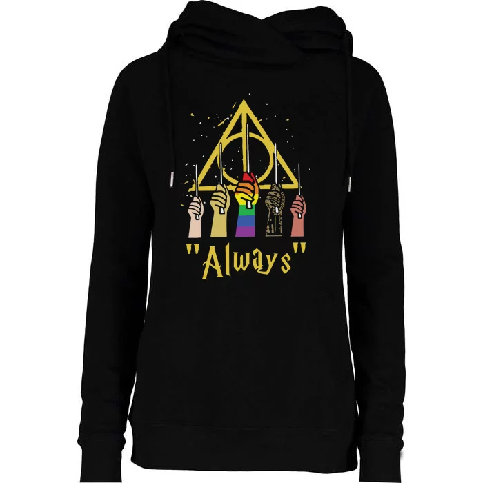 Thanks For The Memories Micheal Gambon Womens Funnel Neck Pullover Hood