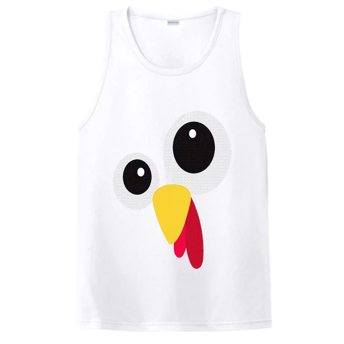 Thanksgiving Funny Turkey Face Matching Costume Performance Tank