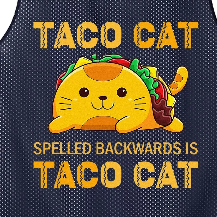 TacoCat For Taco Cat Cinco De Mayo TacoCat Tacos Mesh Reversible Basketball Jersey Tank