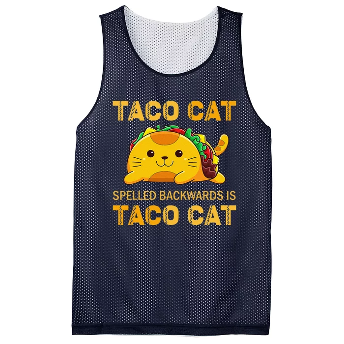 TacoCat For Taco Cat Cinco De Mayo TacoCat Tacos Mesh Reversible Basketball Jersey Tank