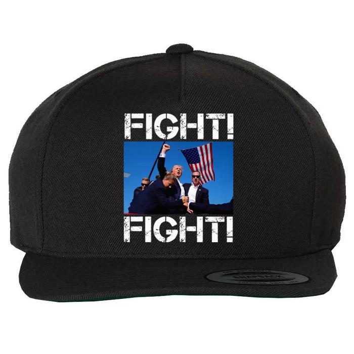 Trump Fight Trump Fighting Wool Snapback Cap