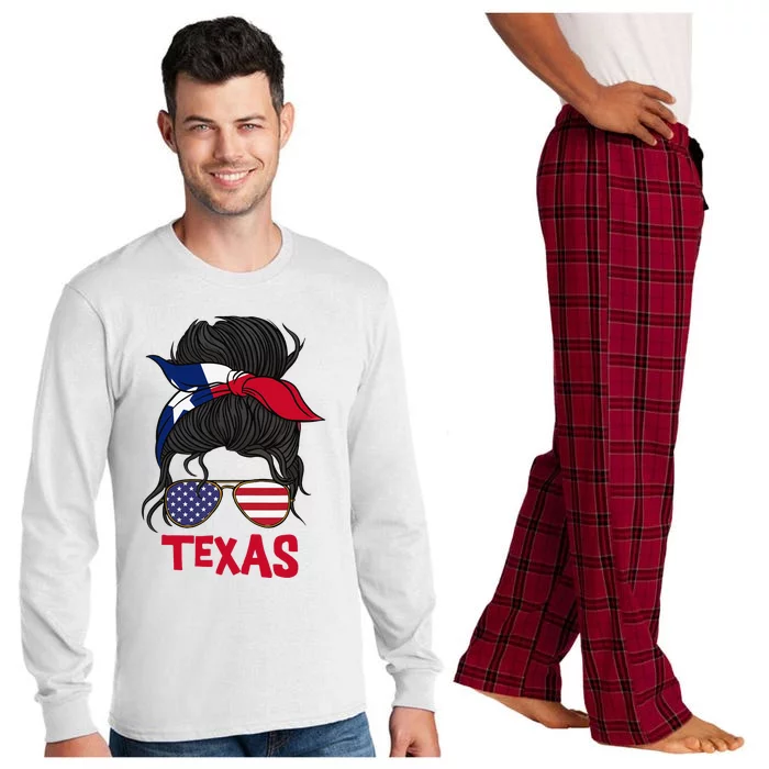 Texas for Texas proud State Flag for Long Sleeve Pajama Set