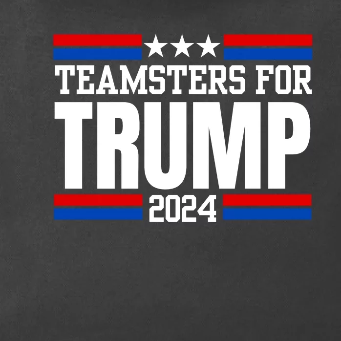 Teamsters For Trump 2024 Keep America Great Zip Tote Bag