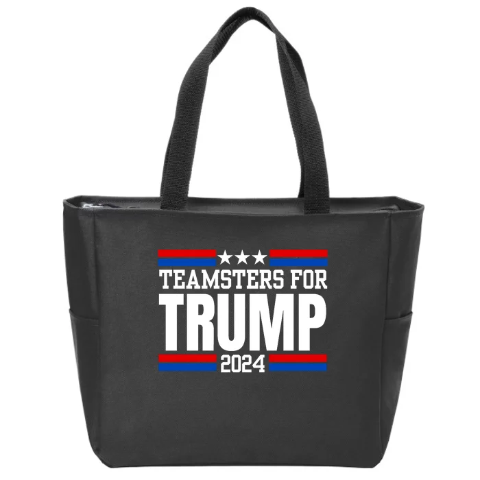 Teamsters For Trump 2024 Keep America Great Zip Tote Bag