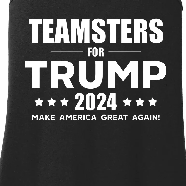 Teamsters For Trump 2024 Ladies Essential Tank