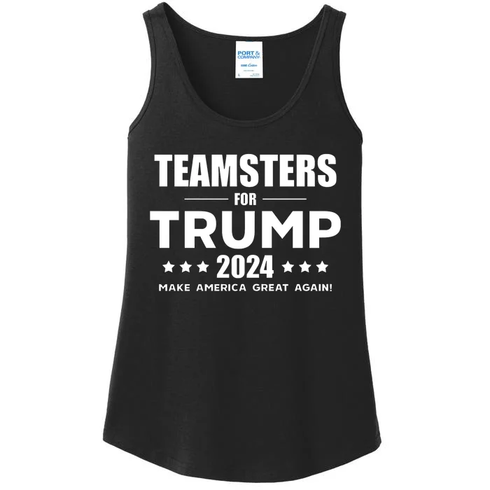 Teamsters For Trump 2024 Ladies Essential Tank