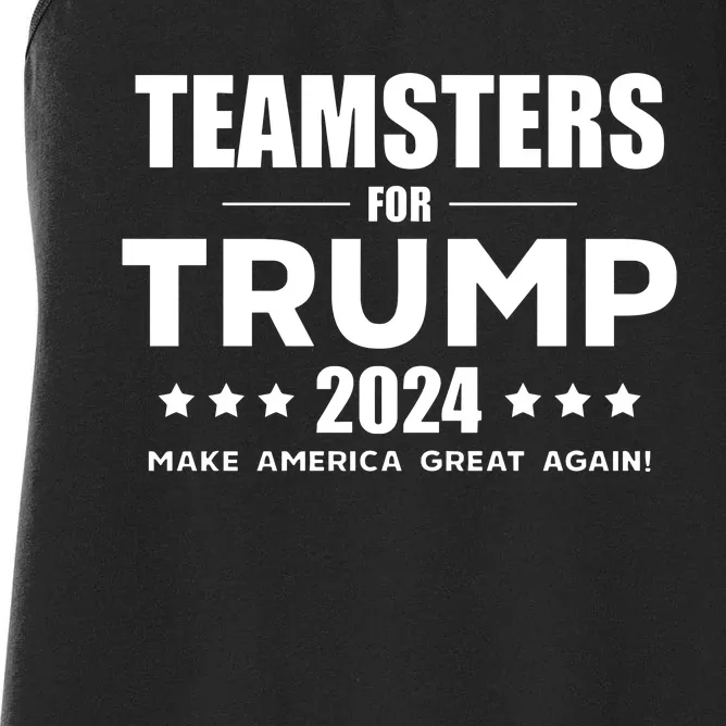 Teamsters For Trump 2024 Women's Racerback Tank