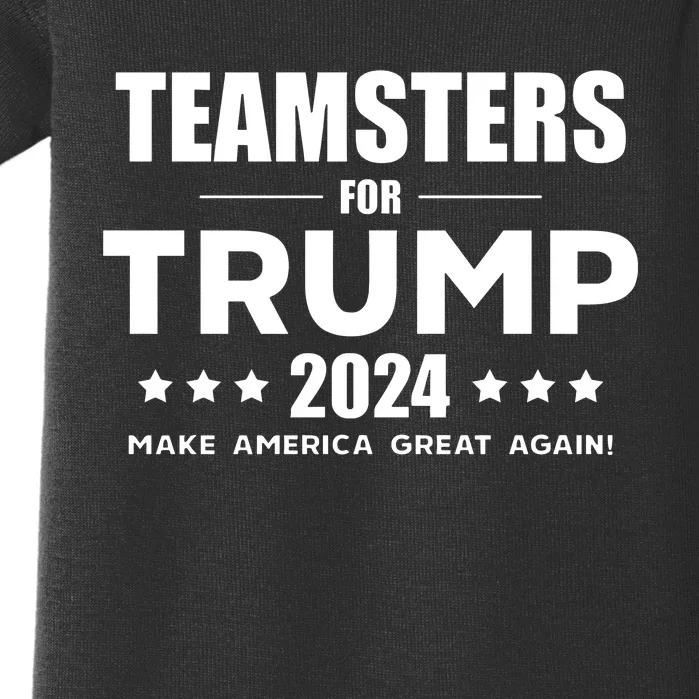 Teamsters For Trump 2024 Baby Bodysuit