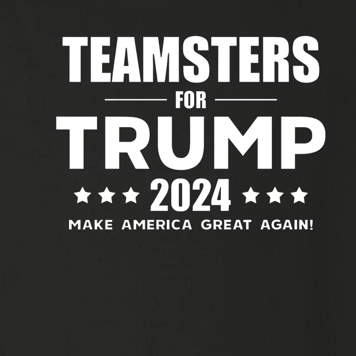 Teamsters For Trump 2024 Toddler Long Sleeve Shirt