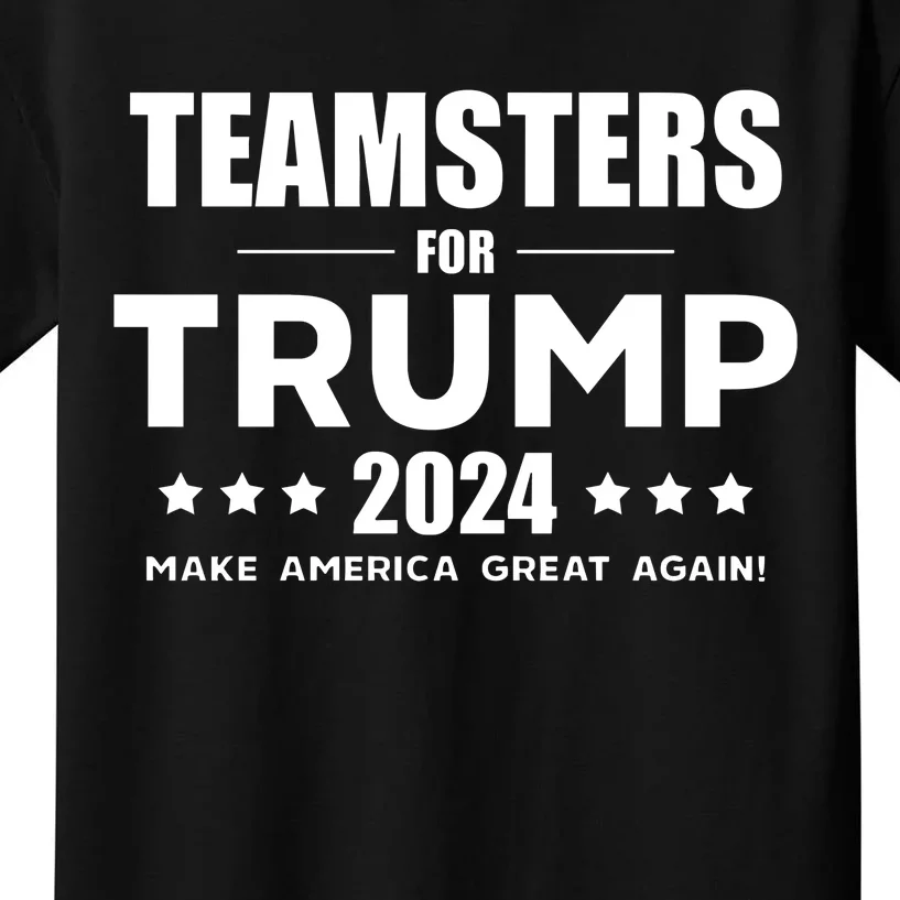 Teamsters For Trump 2024 Kids T-Shirt