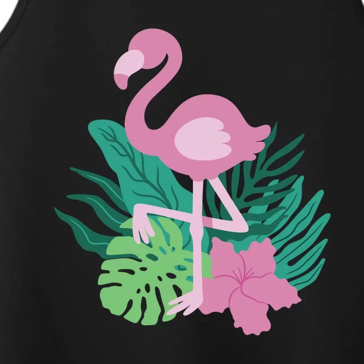 Tropical Flamingo Performance Tank