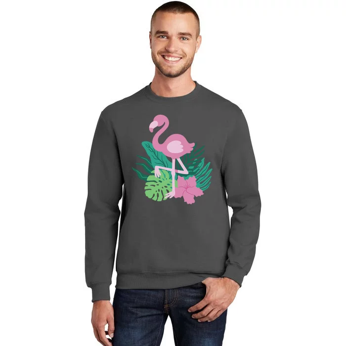 Tropical Flamingo Tall Sweatshirt