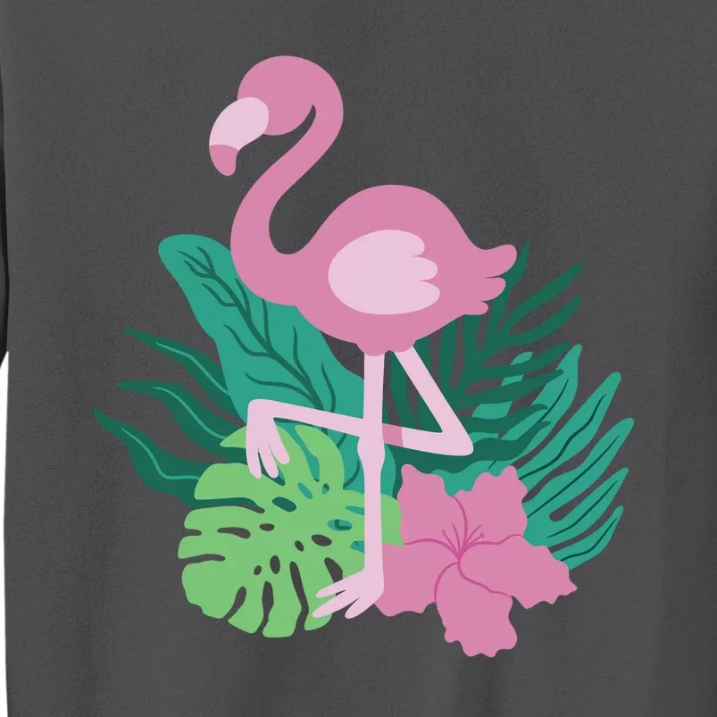 Tropical Flamingo Tall Sweatshirt