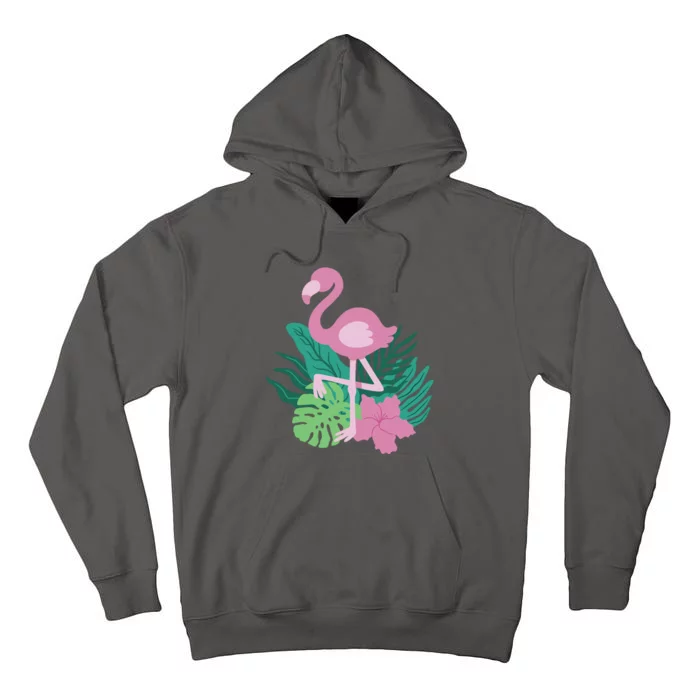 Tropical Flamingo Tall Hoodie