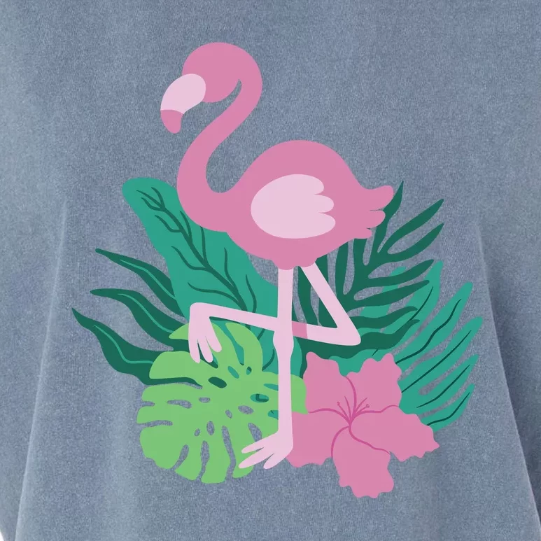 Tropical Flamingo Garment-Dyed Women's Muscle Tee