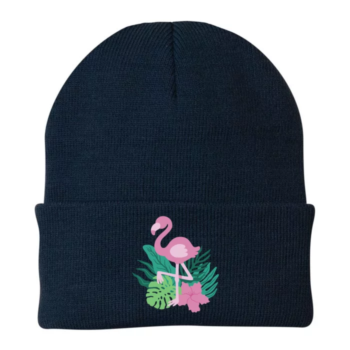 Tropical Flamingo Knit Cap Winter Beanie