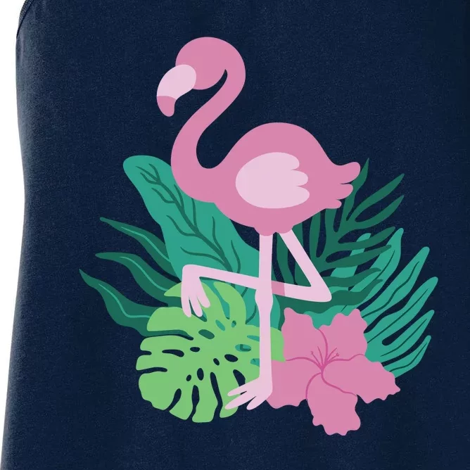 Tropical Flamingo Women's Racerback Tank