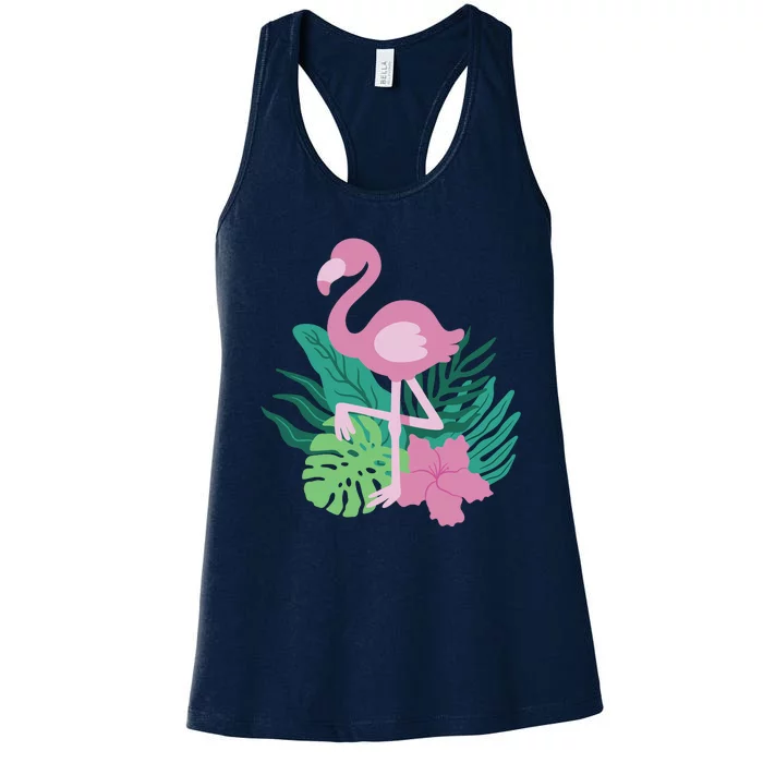 Tropical Flamingo Women's Racerback Tank