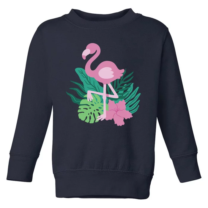 Tropical Flamingo Toddler Sweatshirt