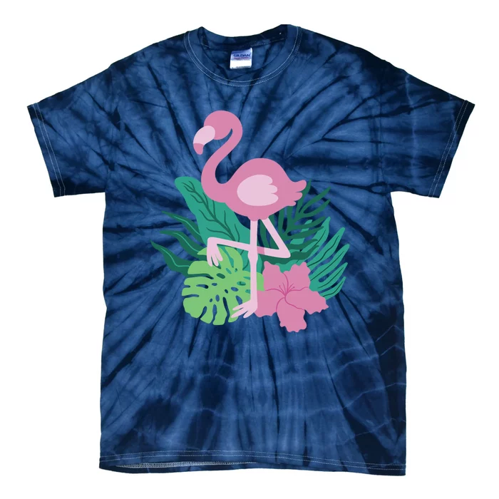 Tropical Flamingo Tie-Dye T-Shirt