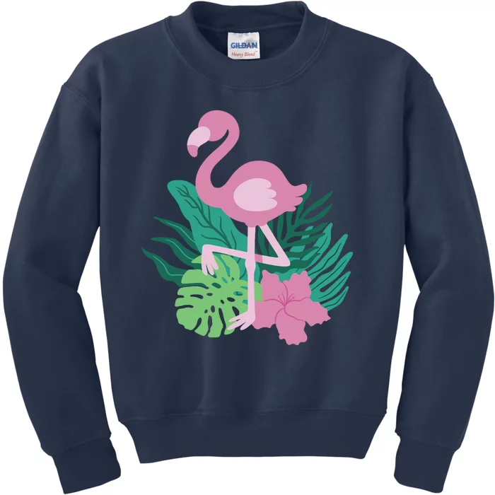 Tropical Flamingo Kids Sweatshirt