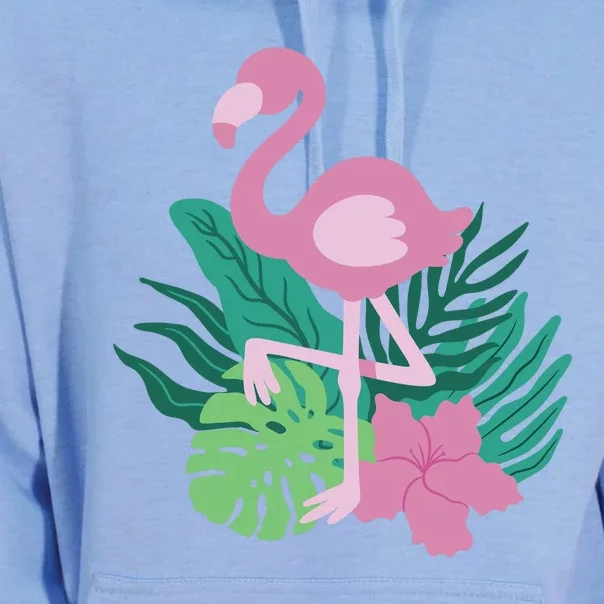 Tropical Flamingo Unisex Surf Hoodie