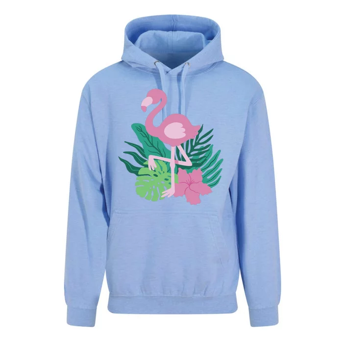 Tropical Flamingo Unisex Surf Hoodie