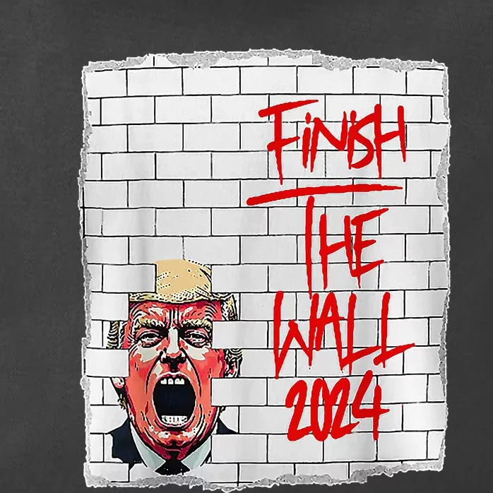 Trump Finish The Wall 2024 Zip Tote Bag