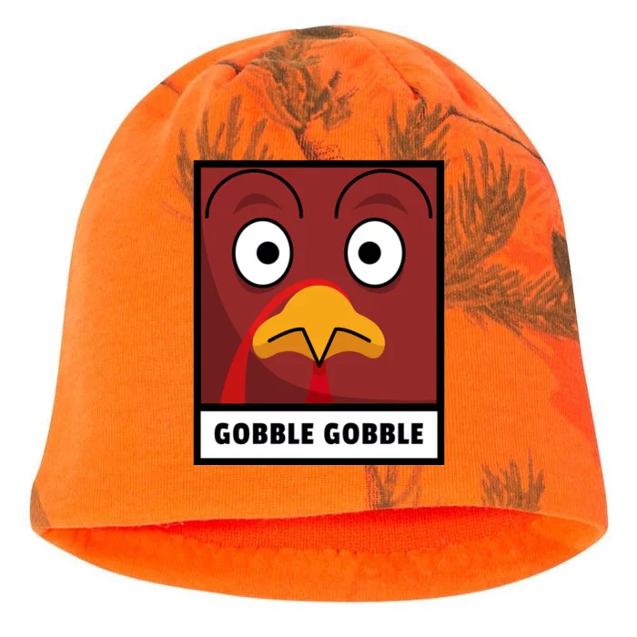 Thanksgiving Funny Turkey Gobble Gobble Gift Kati - Camo Knit Beanie