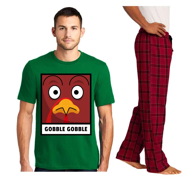 Thanksgiving Funny Turkey Gobble Gobble Gift Pajama Set