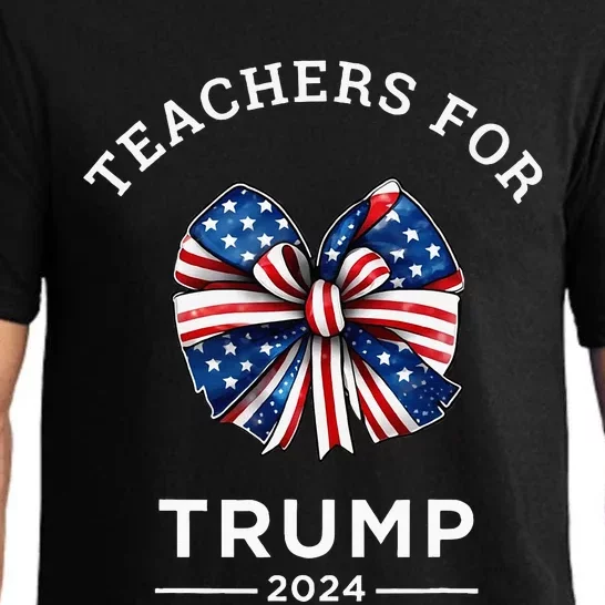 Teachers For Trump 2024 Us Presidential Election Campaign Pajama Set