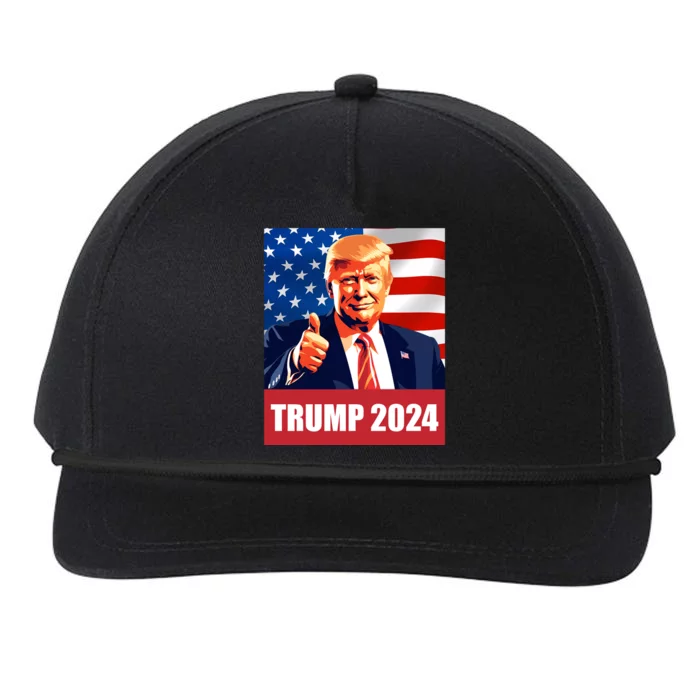 Thumbsup For Trump 2024 Presidential Election Rally Cute Gift Snapback Five-Panel Rope Hat