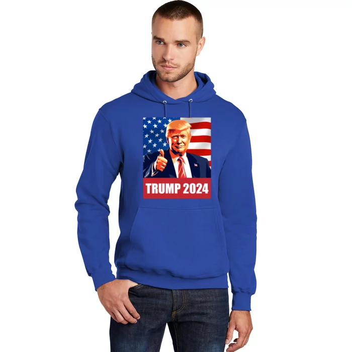 Thumbsup For Trump 2024 Presidential Election Rally Cute Gift Hoodie