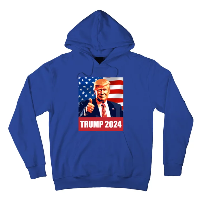 Thumbsup For Trump 2024 Presidential Election Rally Cute Gift Hoodie